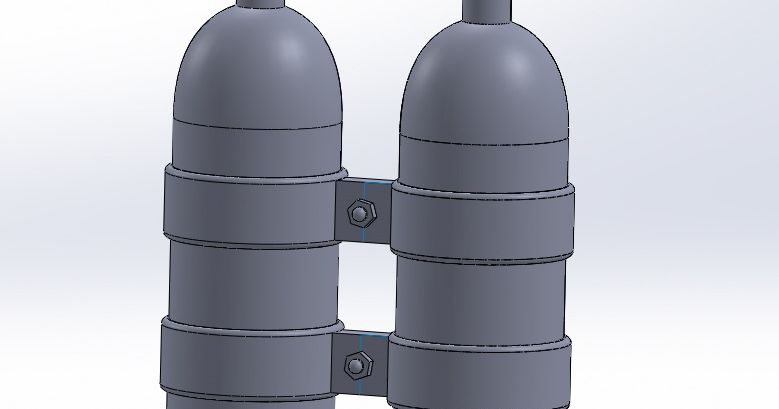 Dual Scuba Tanks by Makers Workshop | Download free STL model ...