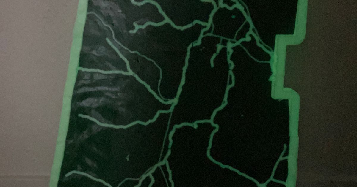 Williamstown, MA, USA Framed Topo Map with Roads and Streams by ansonl