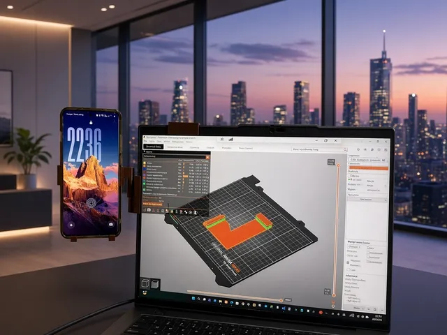 Laptop screen phone holder