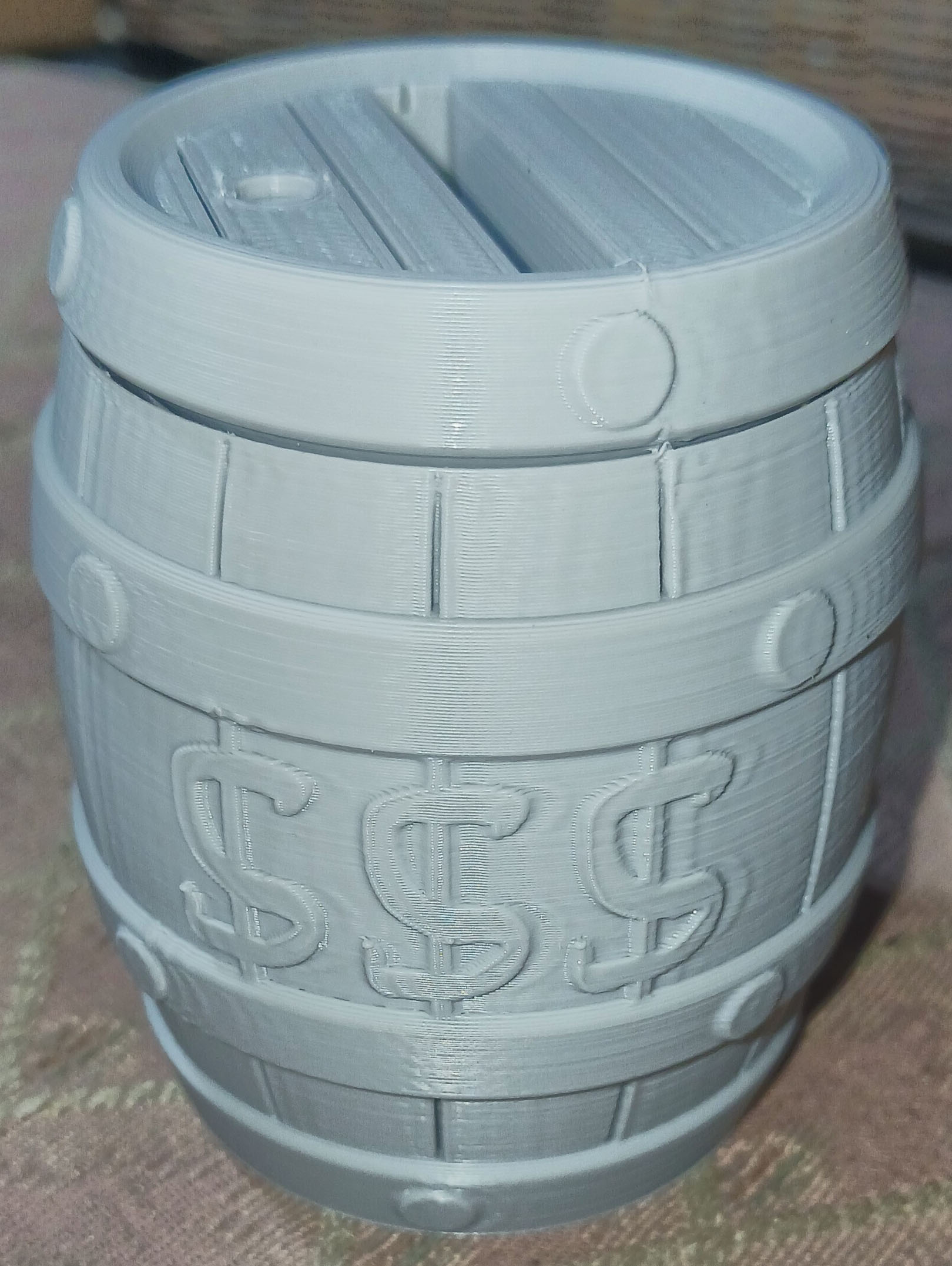 Pirate Barrel Coin Bank - No Support