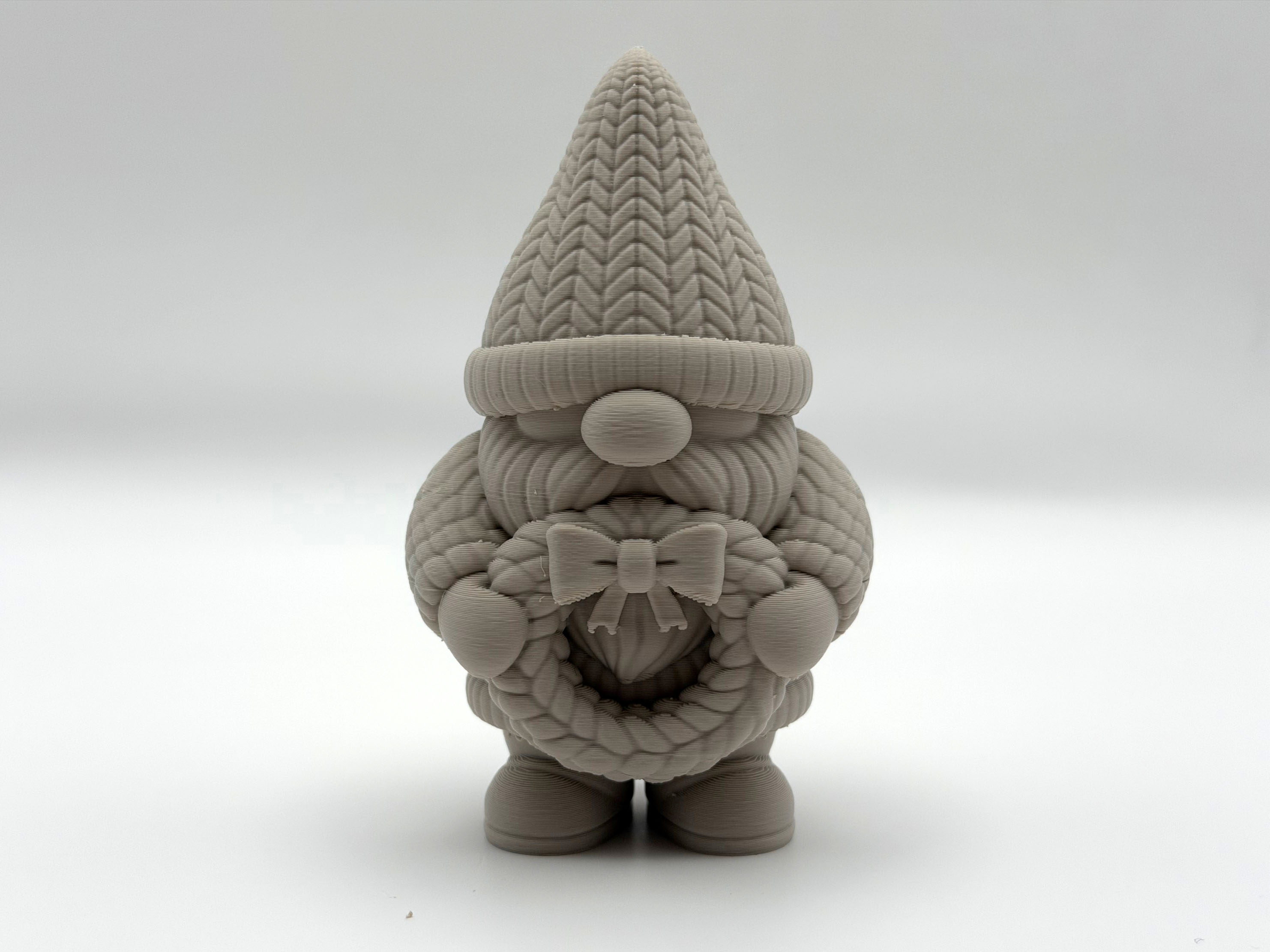 Knitted Wreath Gnome
