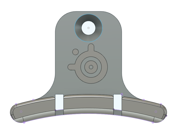 Steelseries headset holder