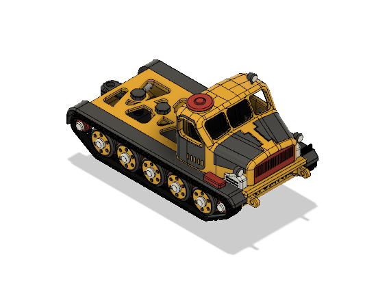 Yellow Artillery Tractor Chassis