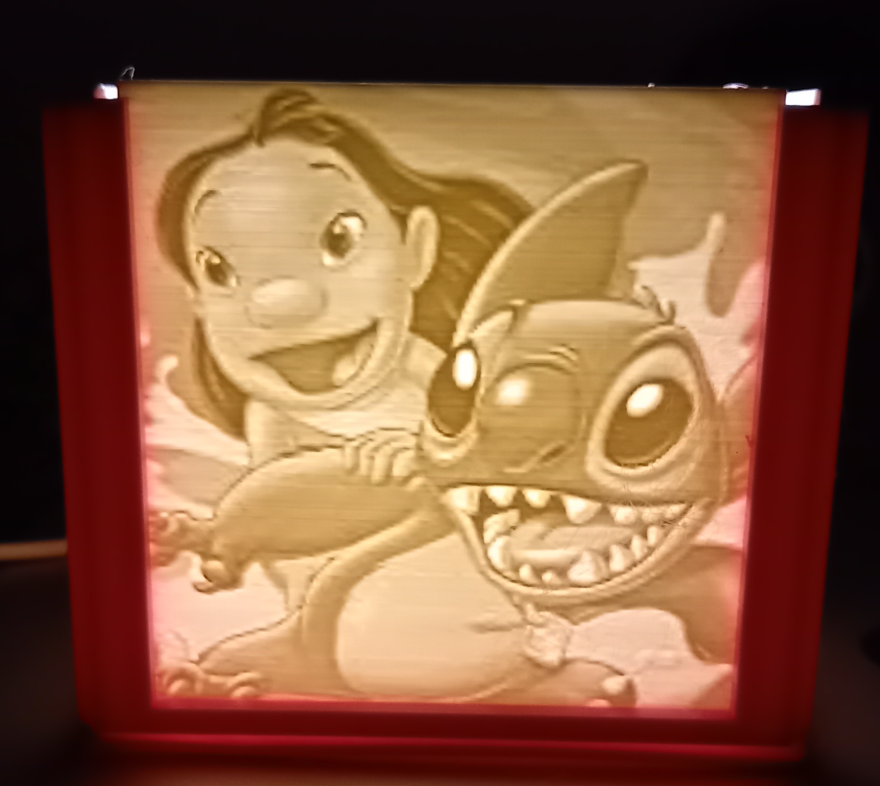 LITHOPHANE ABOUT THE CARTOON LILO AND STITCH. von PMartins3DPrint Kostenloses STLModell