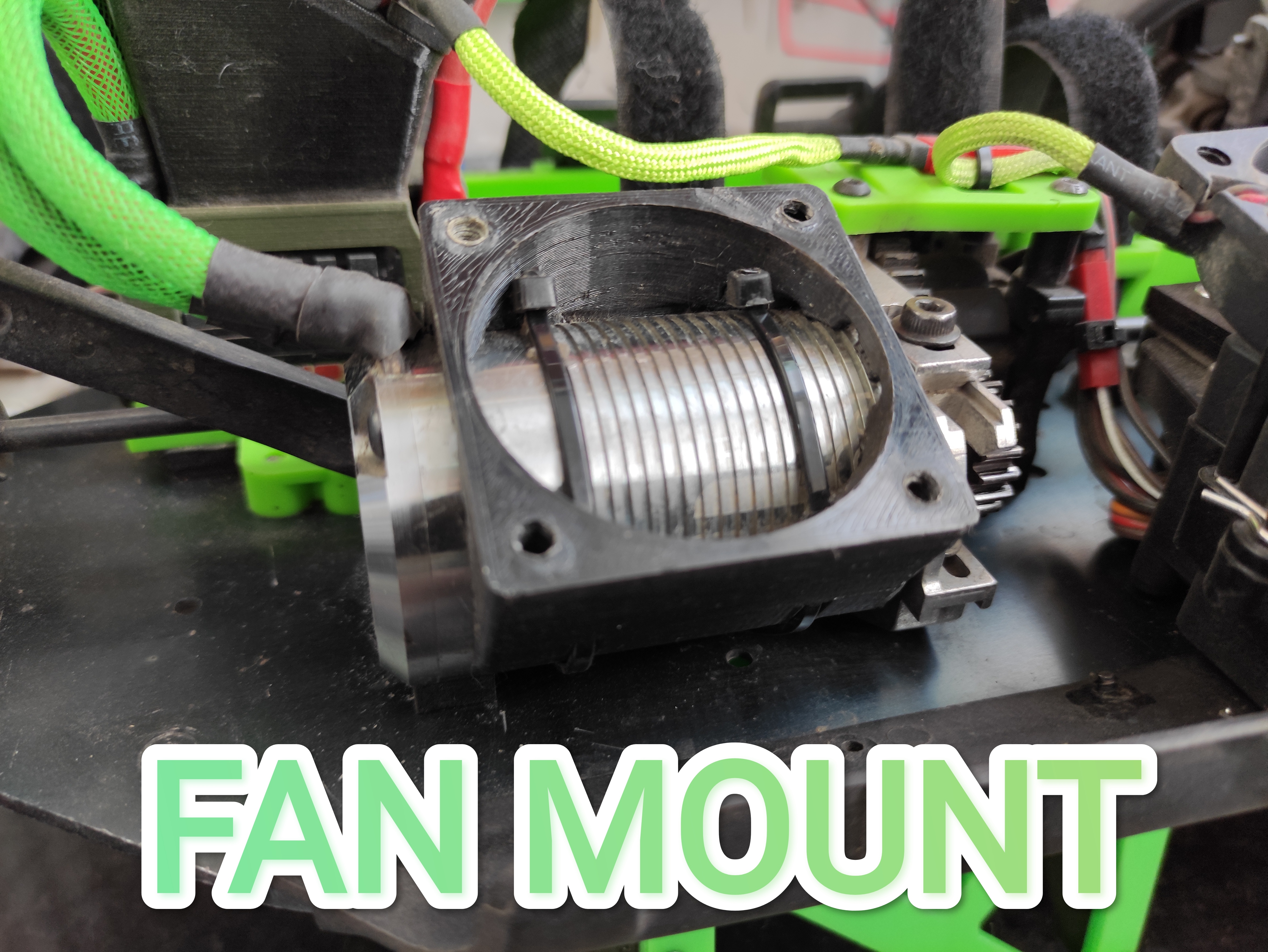 Fan mount for RC CAR motor