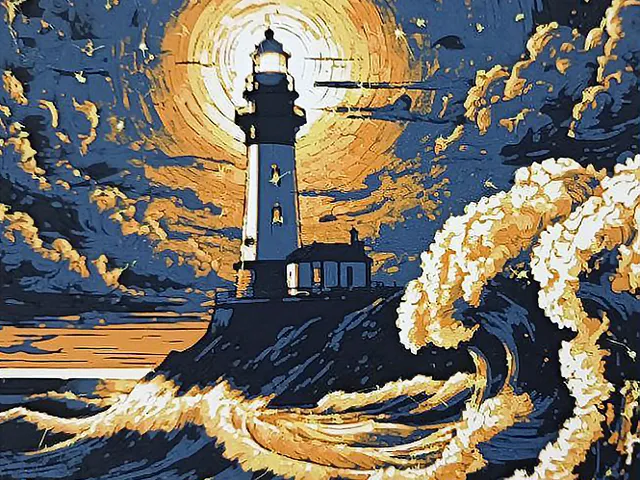 Lighthouse No. 3 (Hueforge Filament Painting)