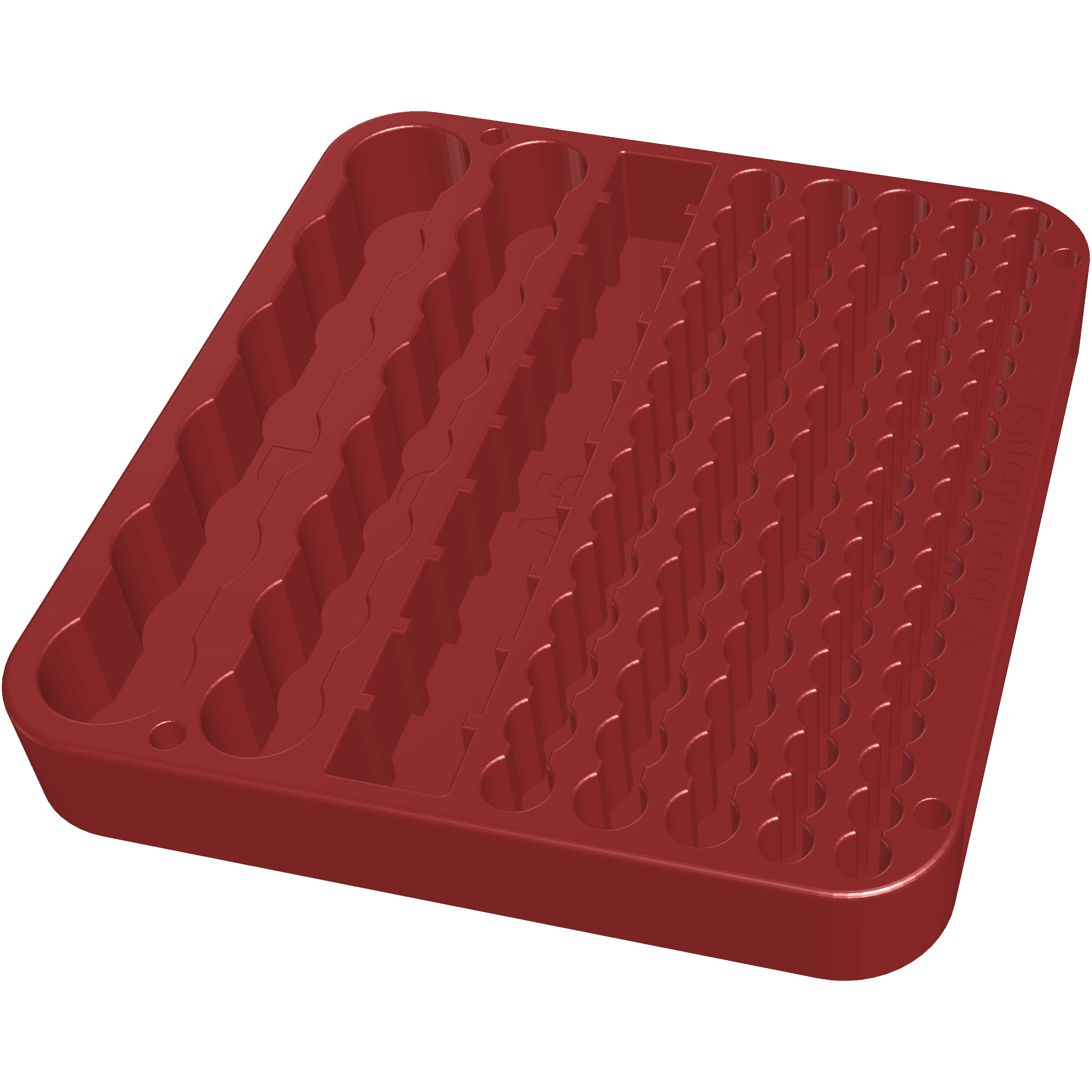 Battery Storage Expanded (AAA to D) 3D model thumbnail