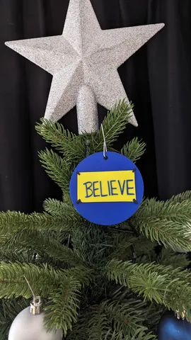 Ted Lasso - Believe - Hanger / Christmas ornament