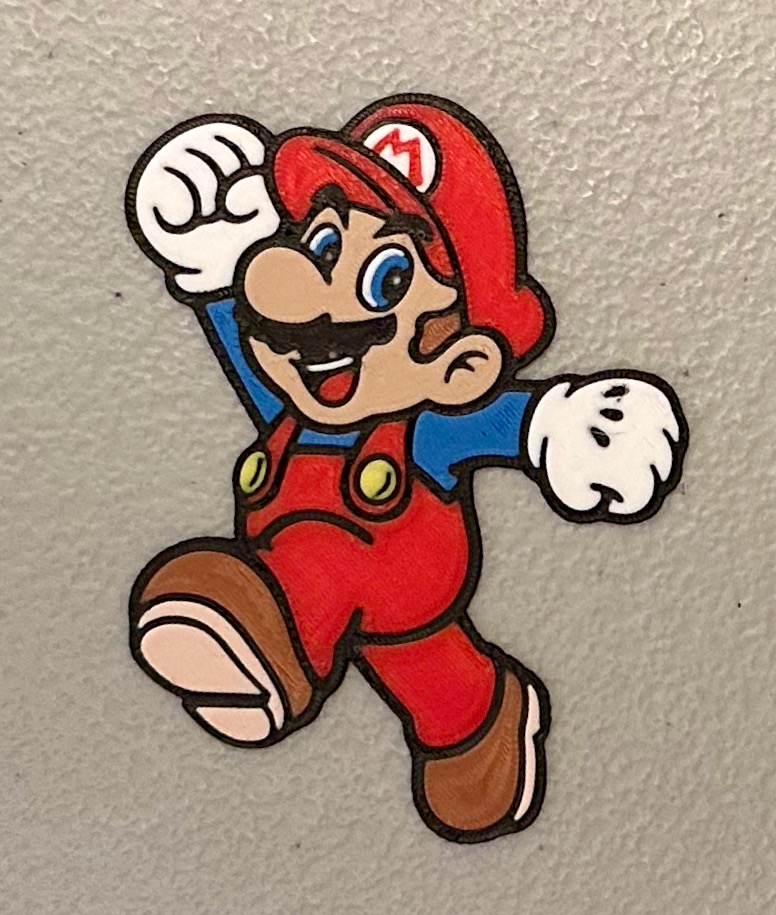 Multicolor Mario Magnet by wotfan69 | Download free STL model ...