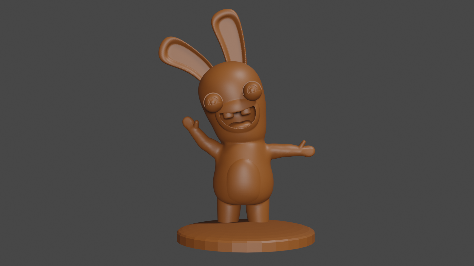 Mario + Rabbids inspired, Waving Rabbid, Tabletop DnD miniature by ...