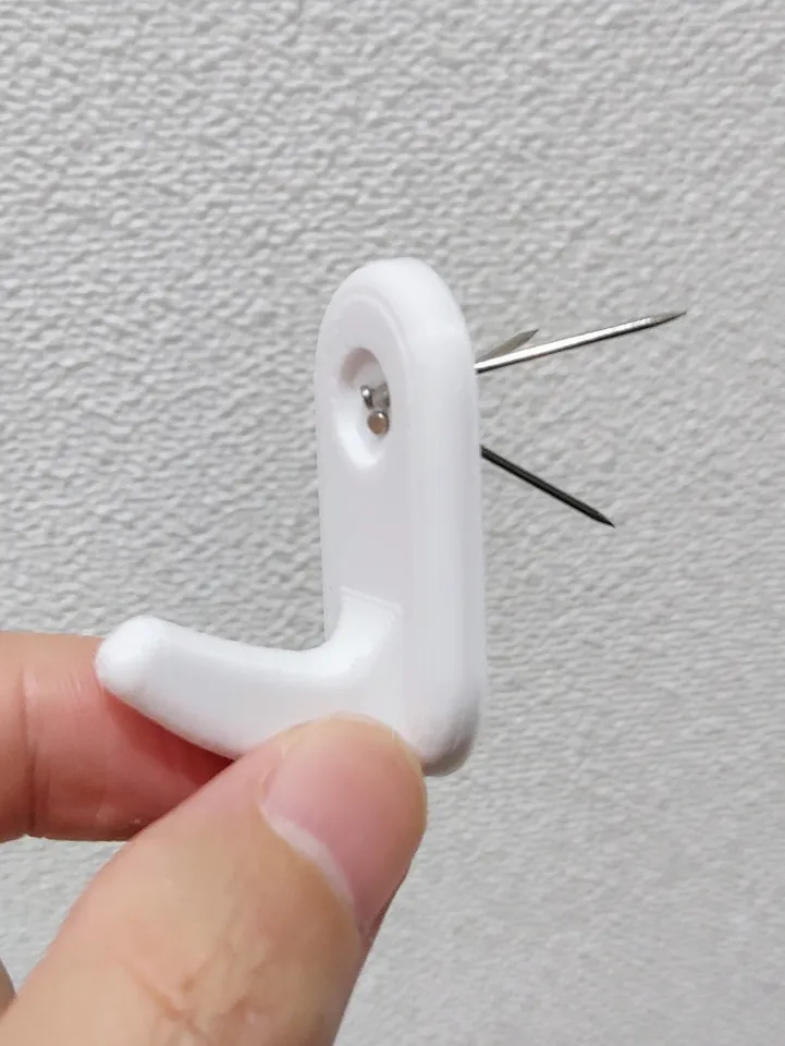 Hard Wall Hanging Hooks Heavy Duty Picture Hook Strong White Nail Fixing