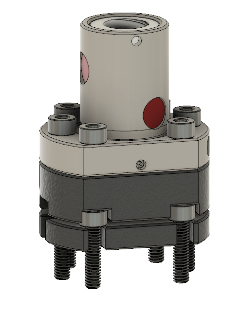 Z wobble compliant mechanism for SFU1204 ball screw