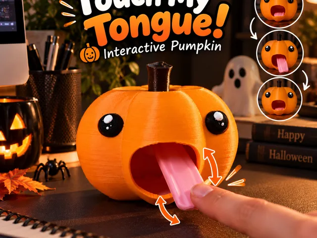 Fidget citrouille interactif