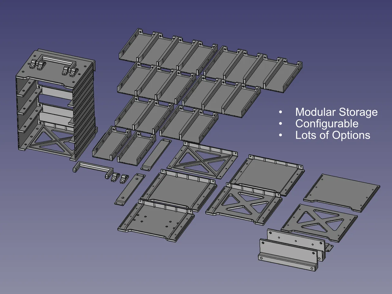 Parametric Sandpaper Organizer by Jamin VanderBerg, Download free STL  model