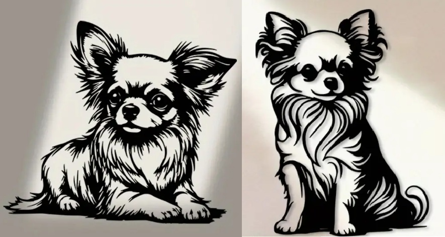Chihuahuas wall decor