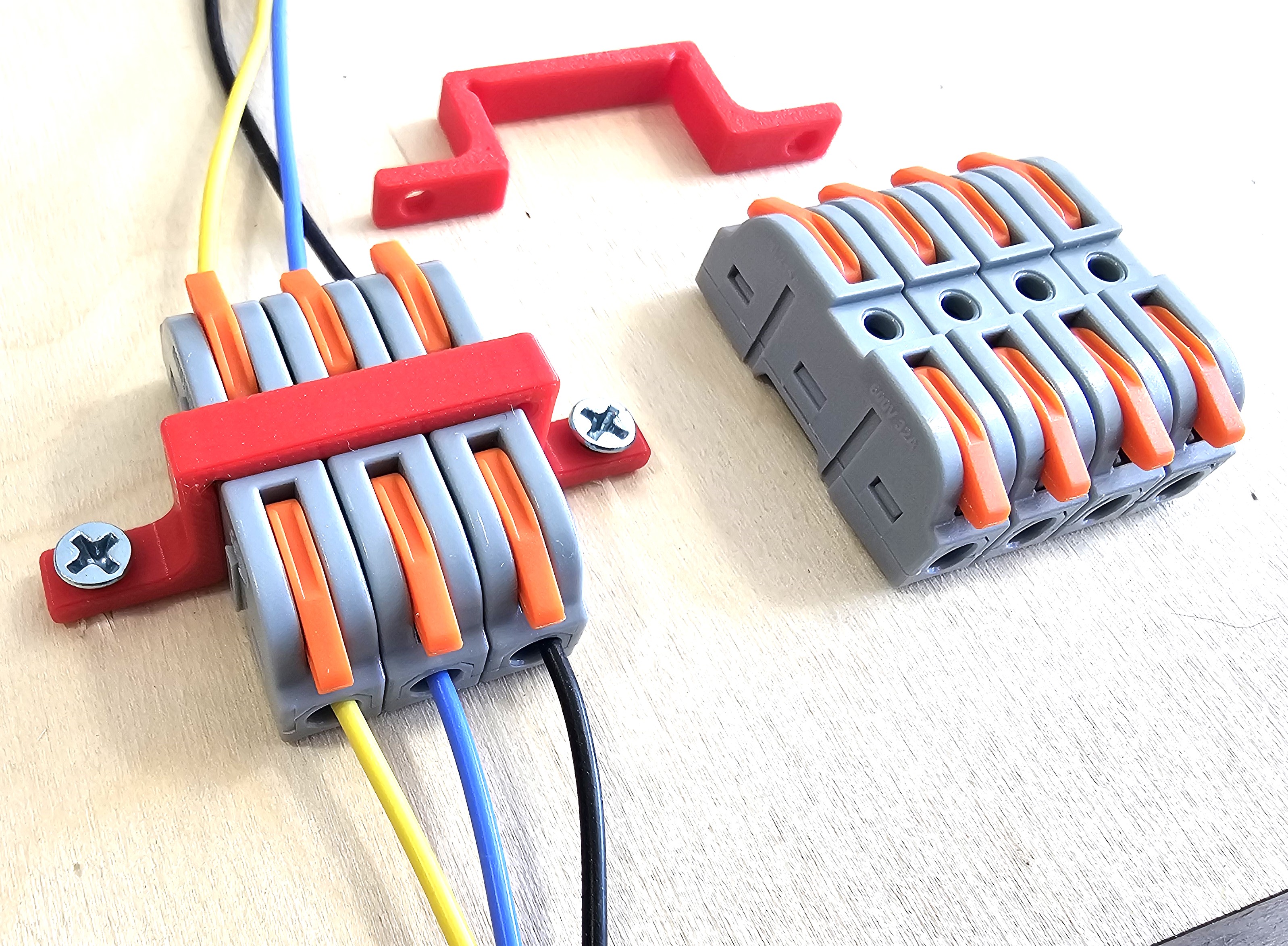 Lever Wire Connector Mount (Parametric)