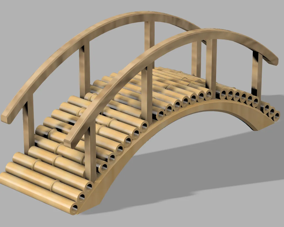 Bamboo Bridge by squinn Download free STL model