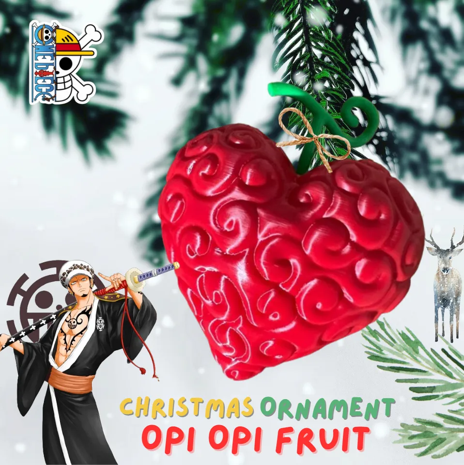 Ope Ope no Mi V3 (Tree Ornament) by Abed Shehadeh, Download free STL model