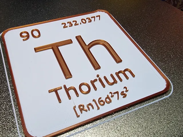 Thorium Th atomic number 90