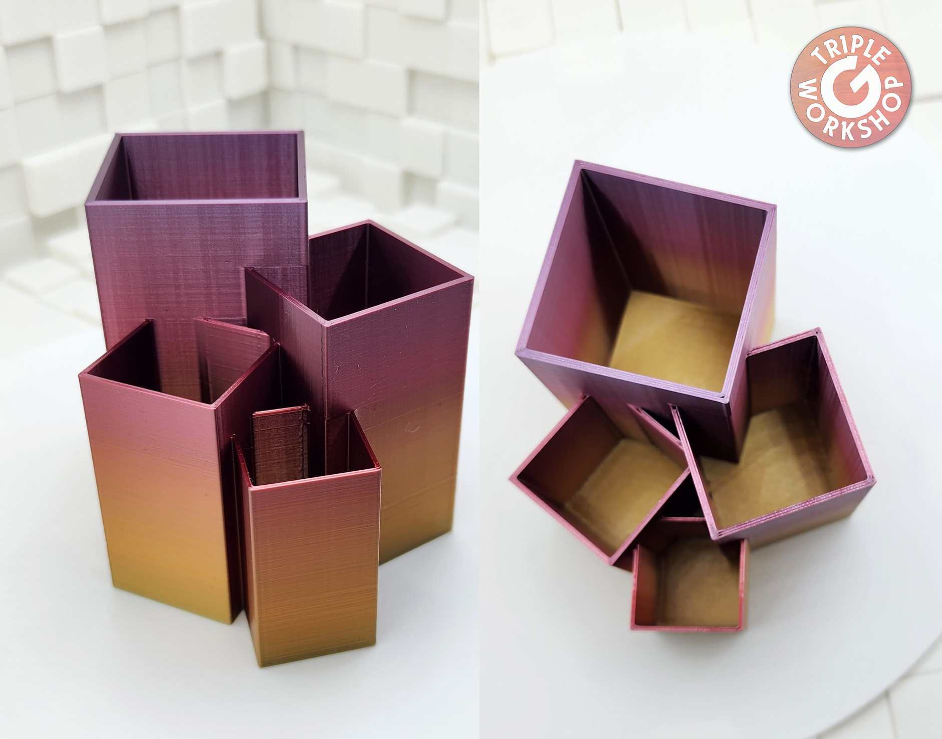 Overlapping Pen Caddy V2