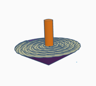 Spiral top toy