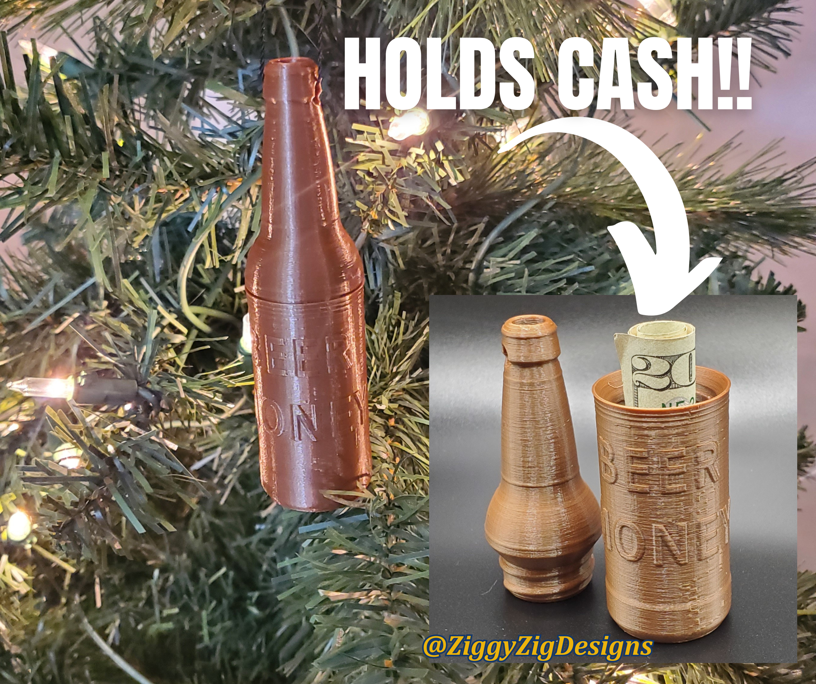 Beer Money Ornament