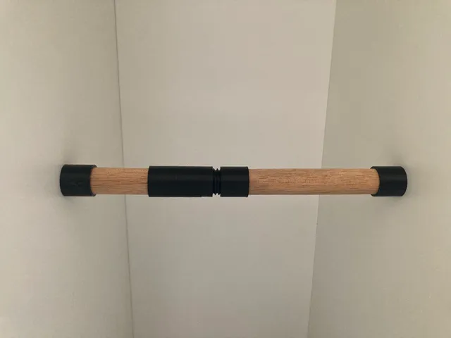 No-drill adjustable rod holder