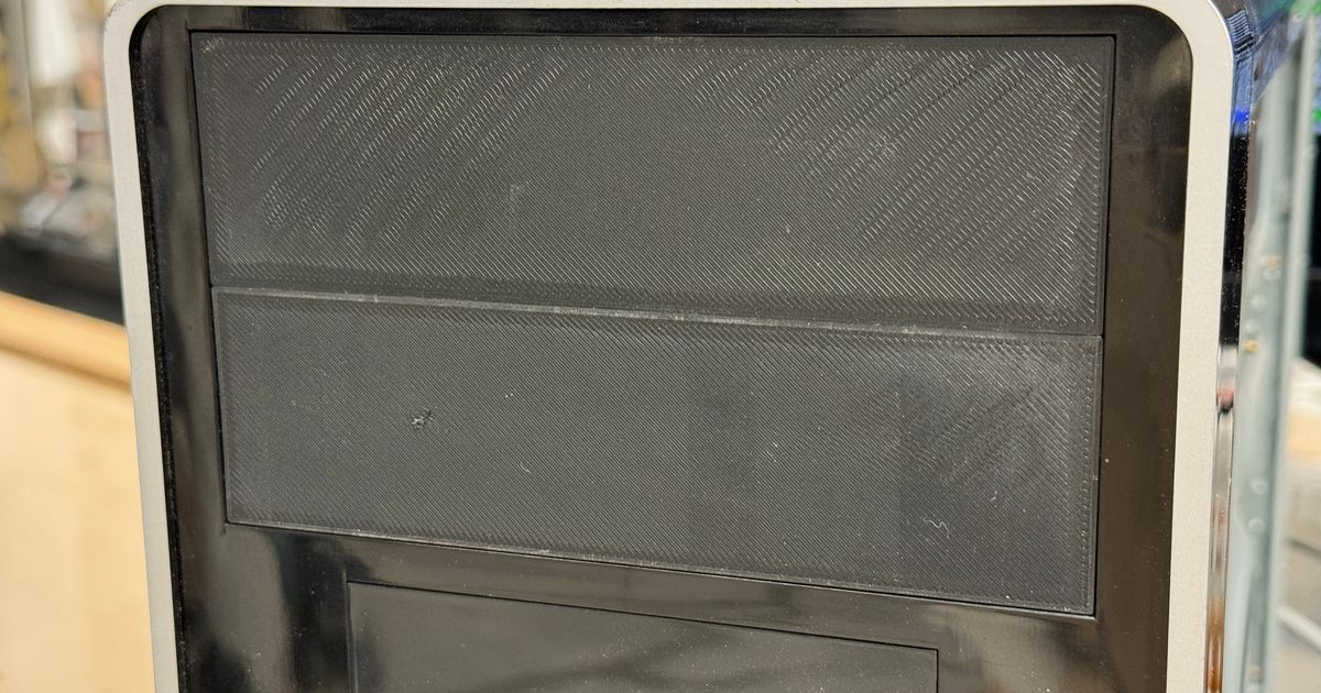 PC Case 5.25" Drive Bay Blank by Vincent Download free STL model