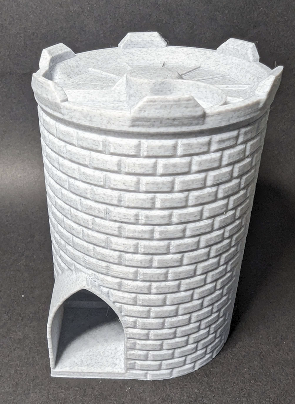 Castle Dice Tower by odds Download free STL model