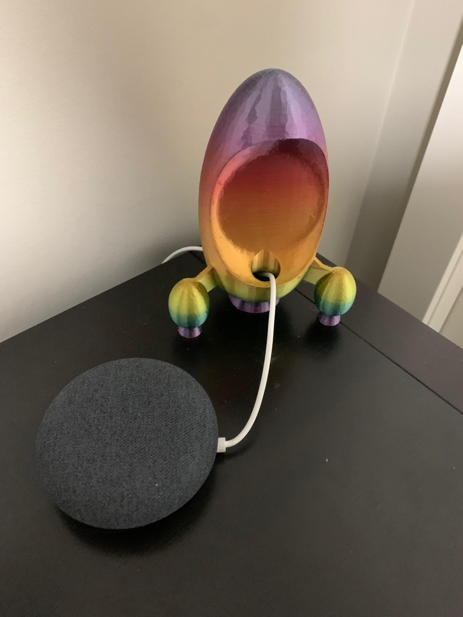 Roket Google Mini Holder by prof_imagineer | Download free STL model ...