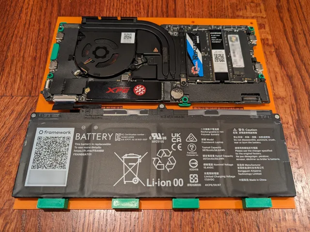 Framework Micro-ATX Mainboard & Battery Adapter