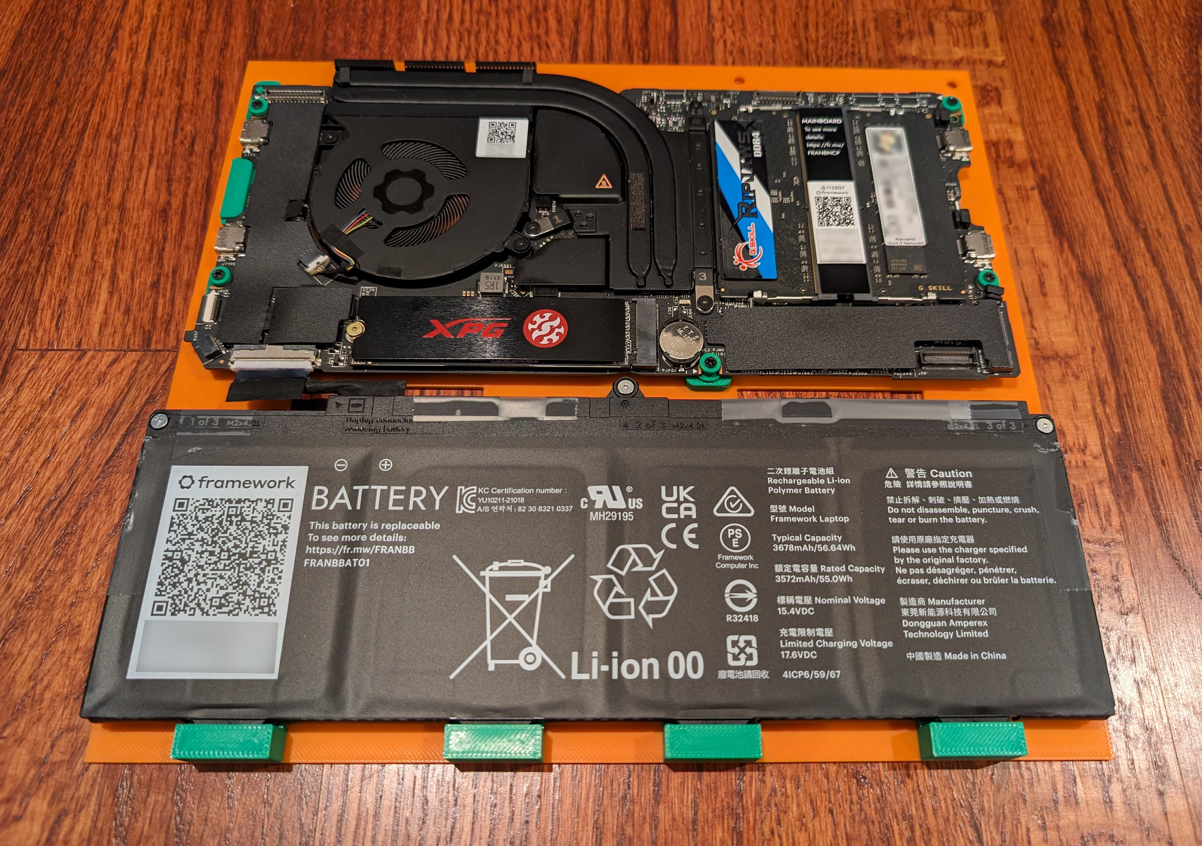 Framework Micro-ATX Mainboard & Battery Adapter