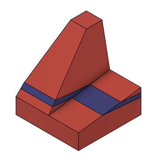 Geologic unit thickness block model by Quakedr Download free STL model