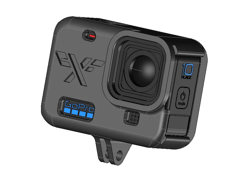 Phen X Frame Support GoPro 9 10 11 12 Attache GOPRO by Phen X Frame, Download free STL model