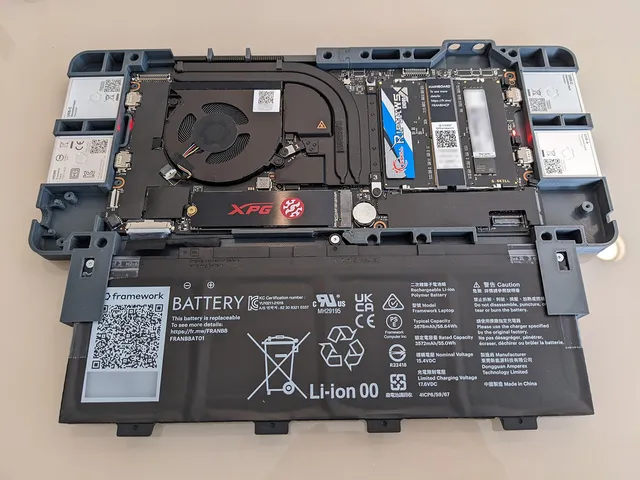 Framework Mainboard Case with Battery