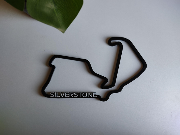 Silverstone circuit with F1 typography