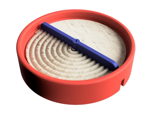 Small motorized sand zen garden