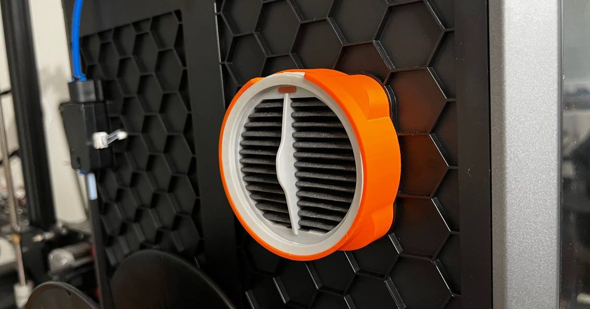 Creality K1 Hepa + Active Carbon filter housing by LMaker Download free STL model