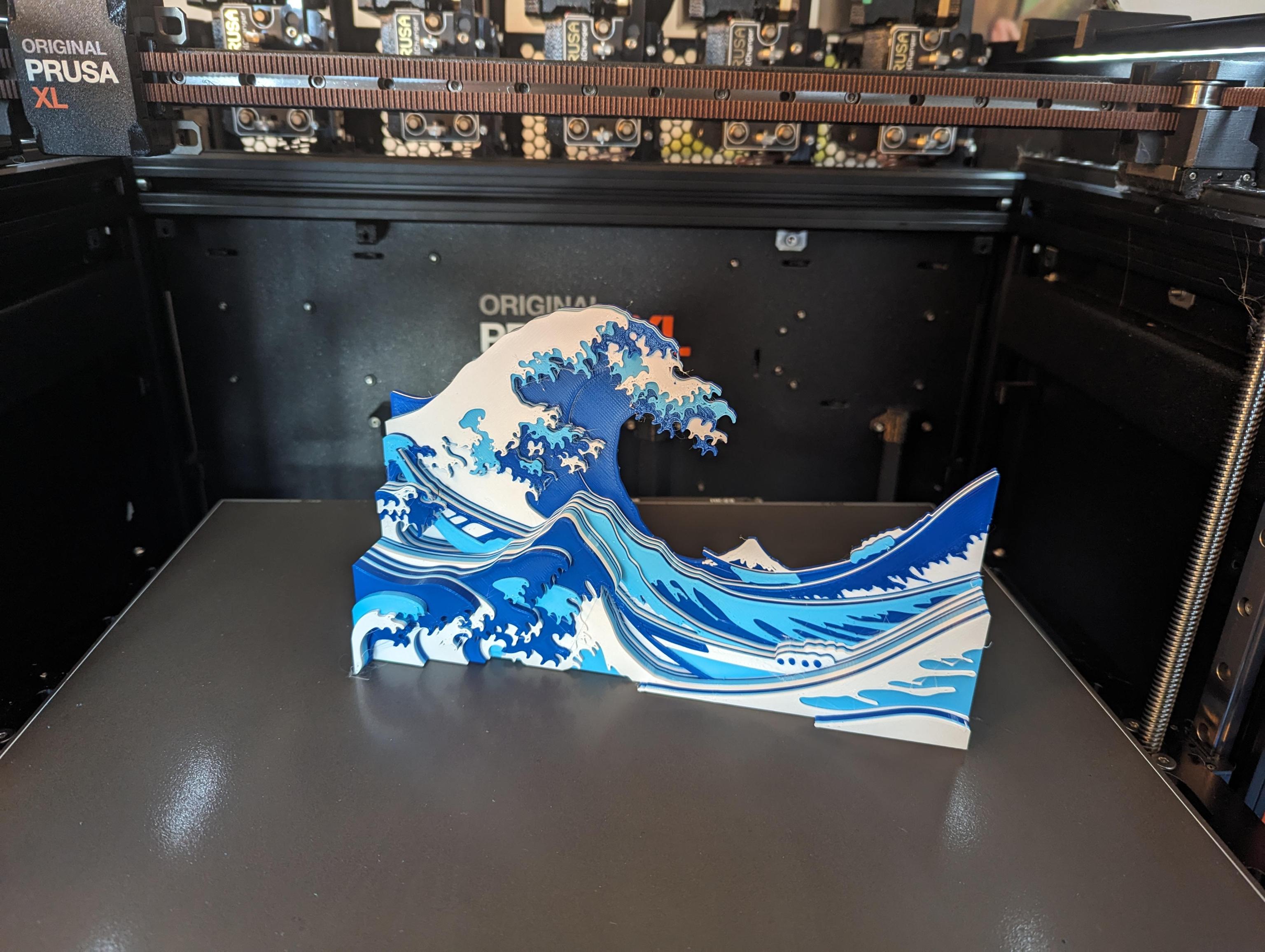 Great Wave off Kanagawa MMU/Prusa XL variant