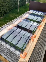 Brackets for lower cost cold frame