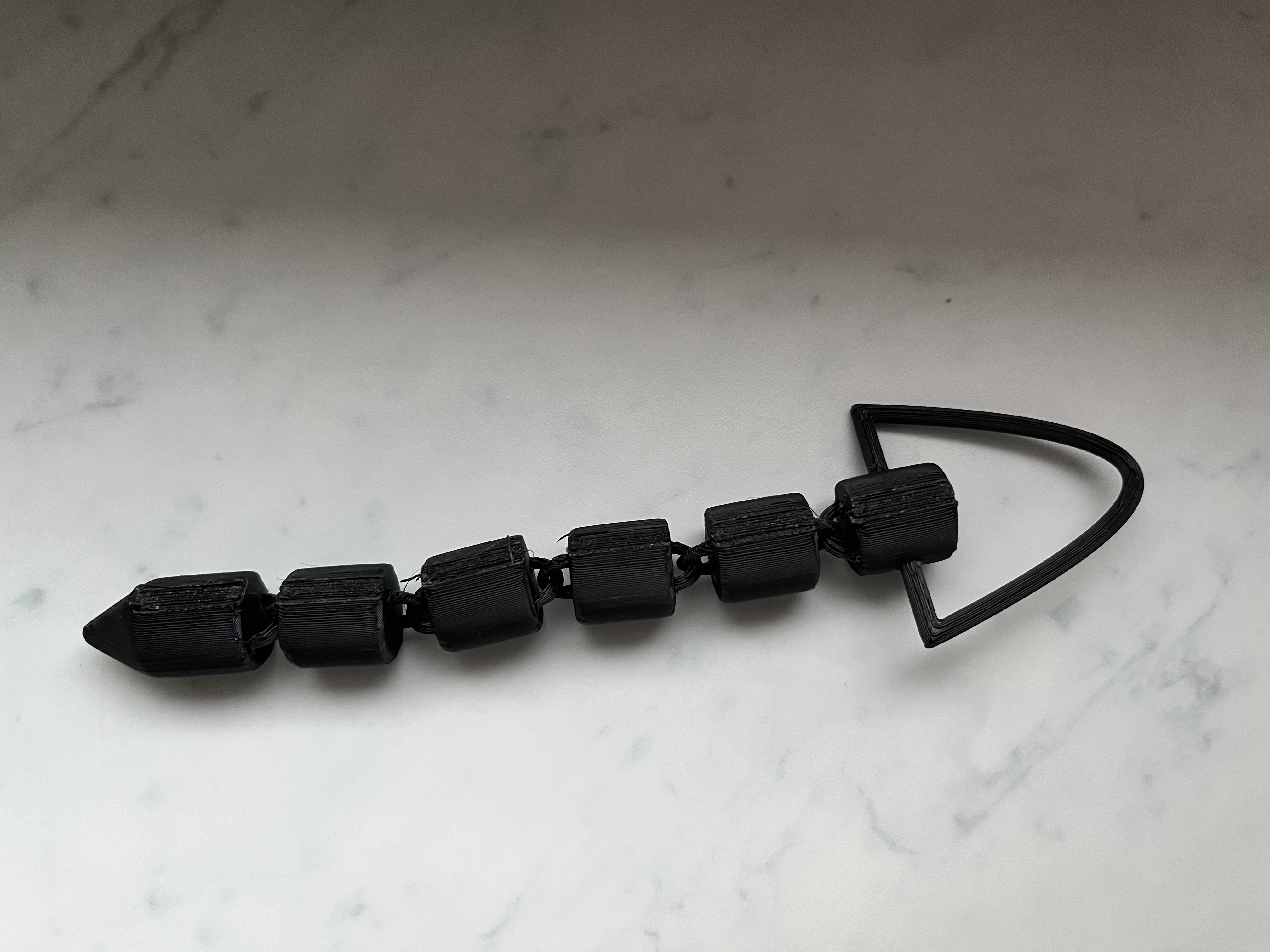 Miniatura 4 do modelo 3D Flexi Arrow Keychain