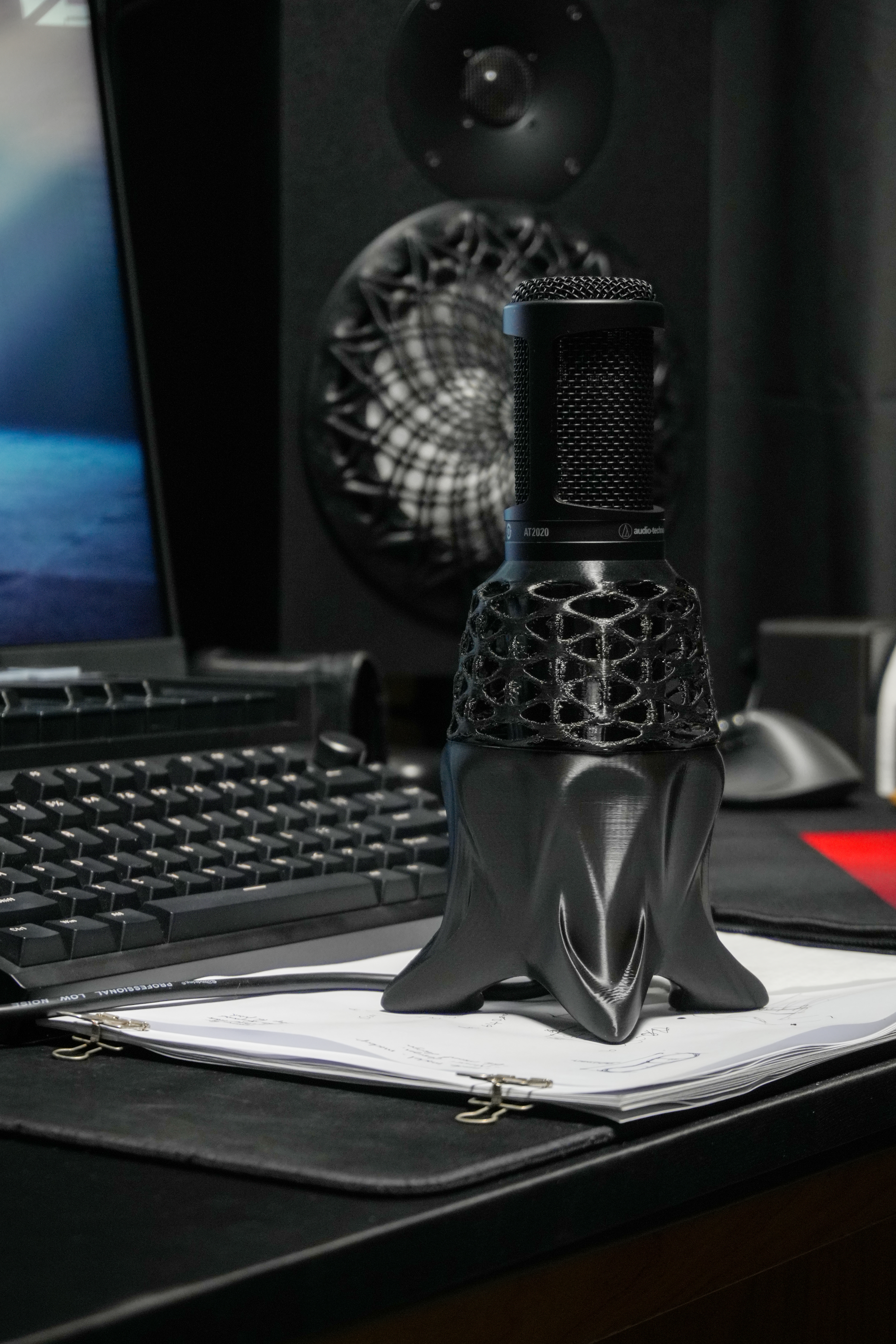 Anti shock desk mic stand for AT2020