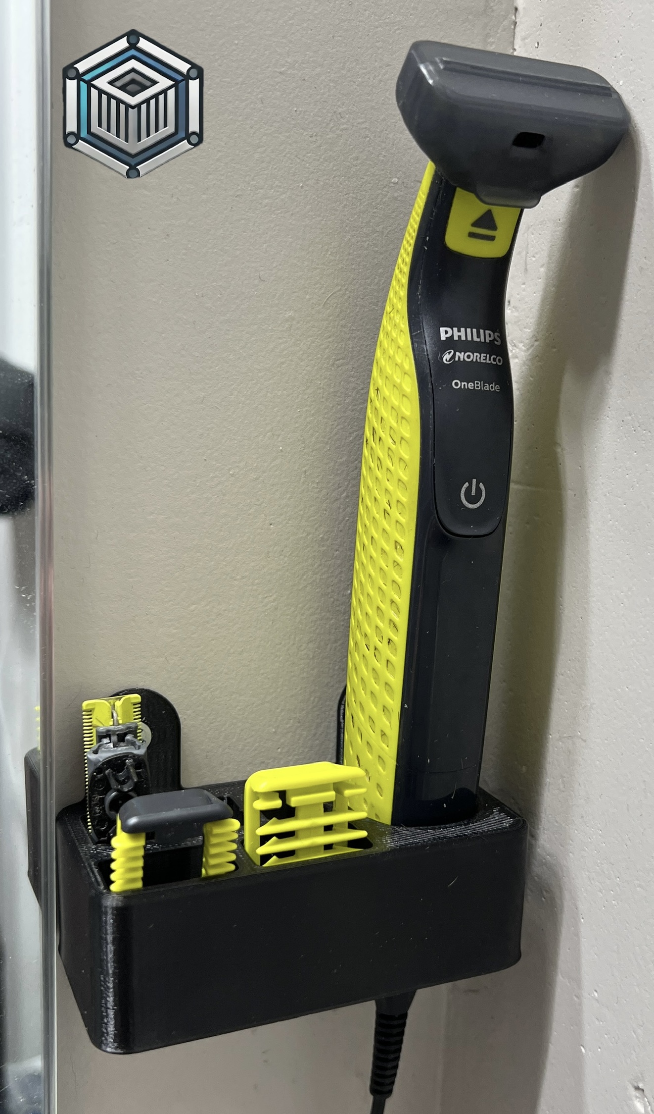 Philips Oneblade Wall Mount and Charging Station - Easy and Fast Print with 3 new options!