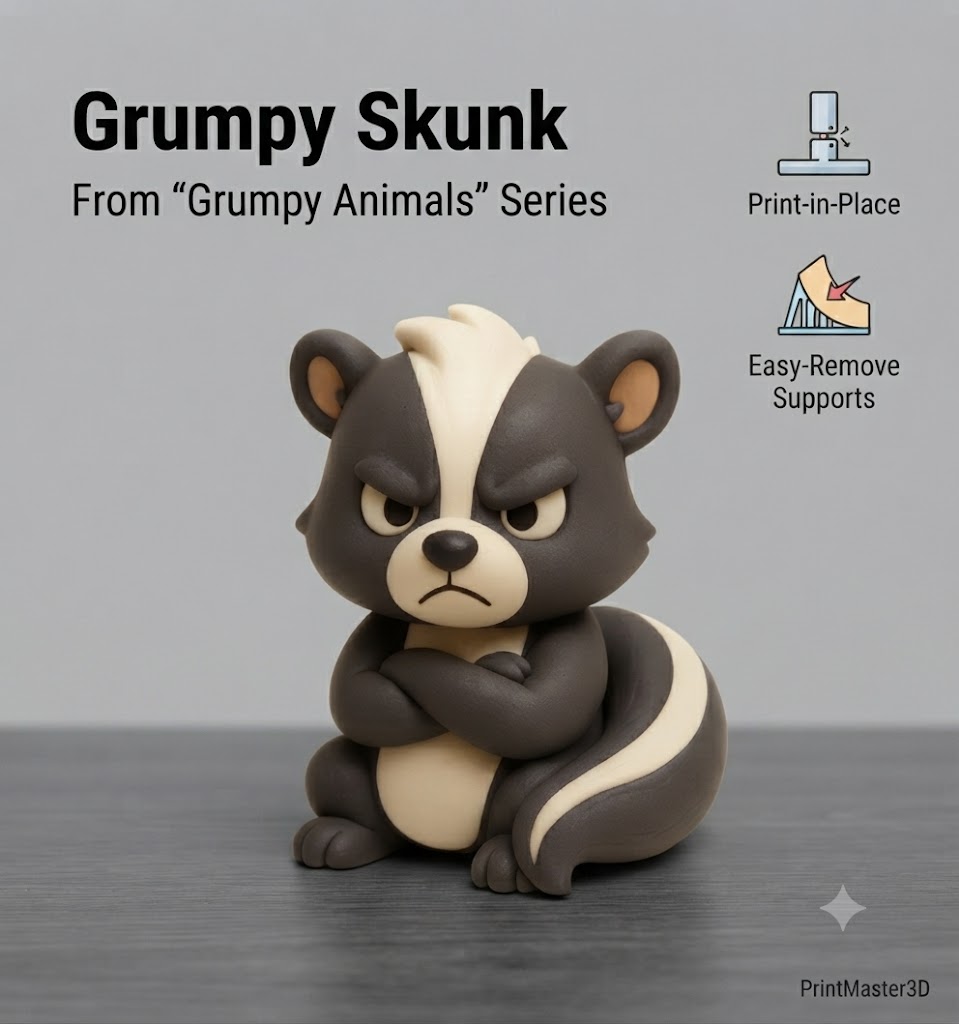 Grumpy Skunk From the “Grumpy Animals”