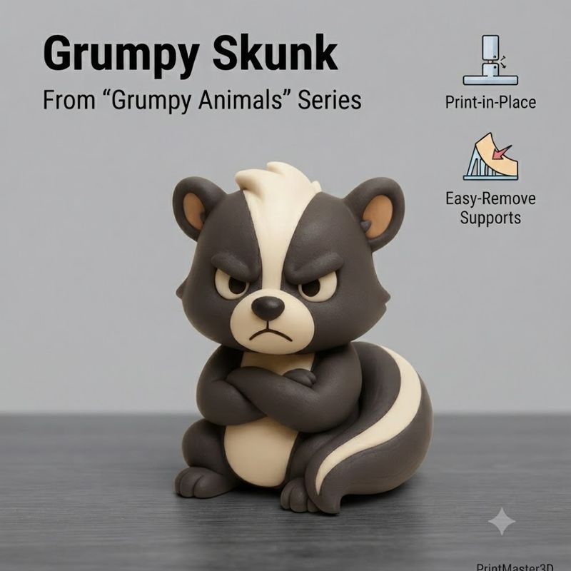 Grumpy Skunk From the “Grumpy Animals” by AnimalAiKing | Download free ...
