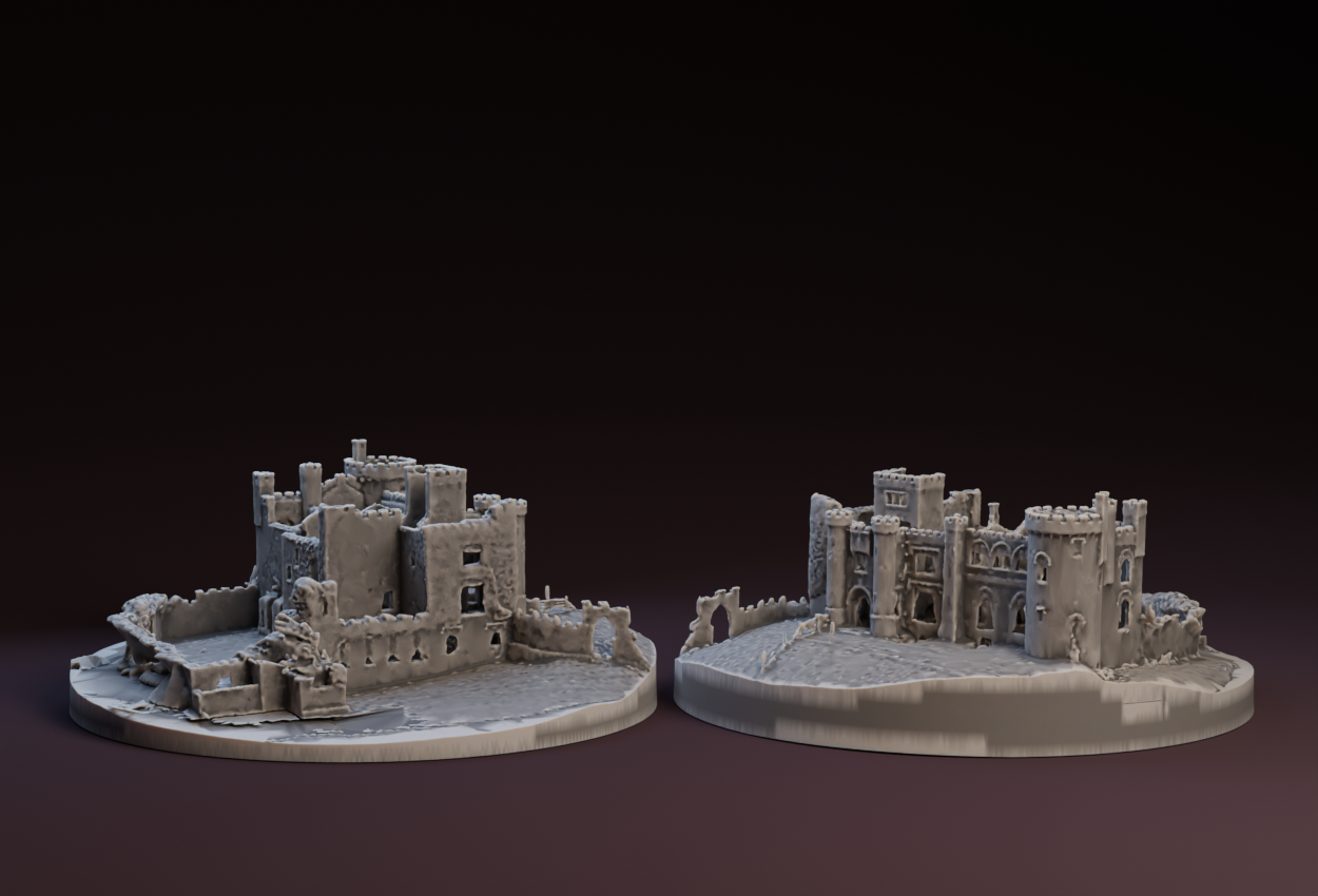 Castle Ruins : Clifden Castle in County Galway