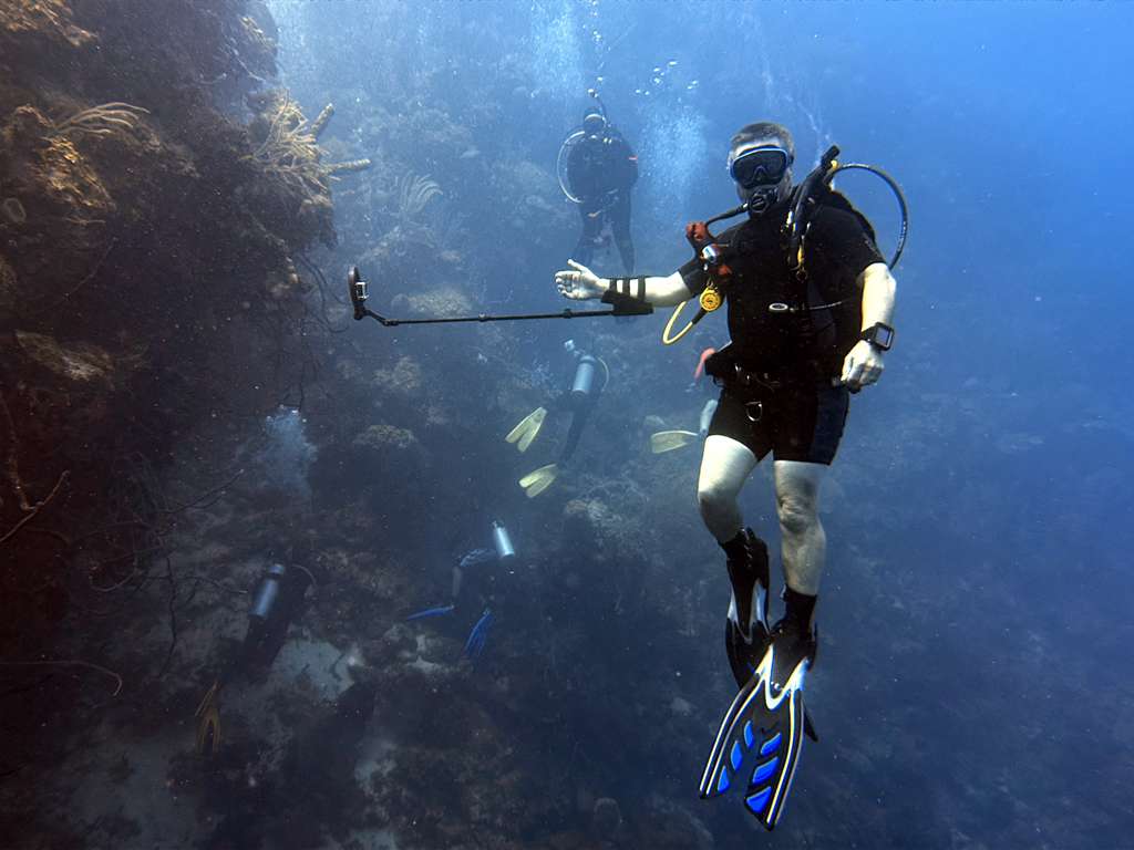 Integrated Scuba handsfree GoPro, light, Compass and mirror 3D model