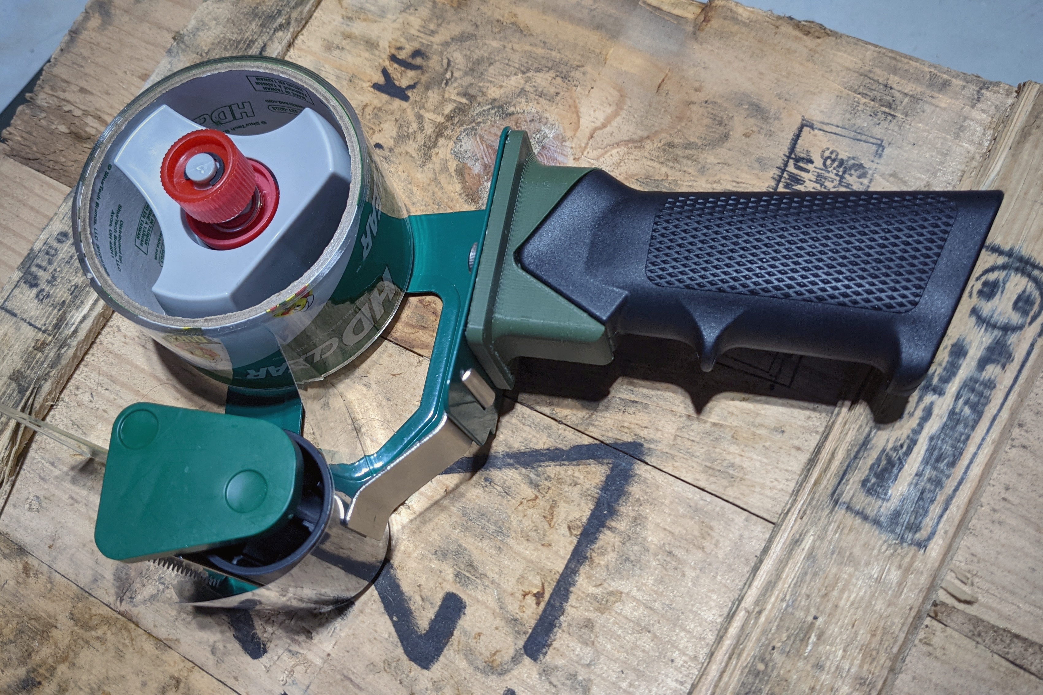 Packing Tape Dispenser AR Grip Adapter