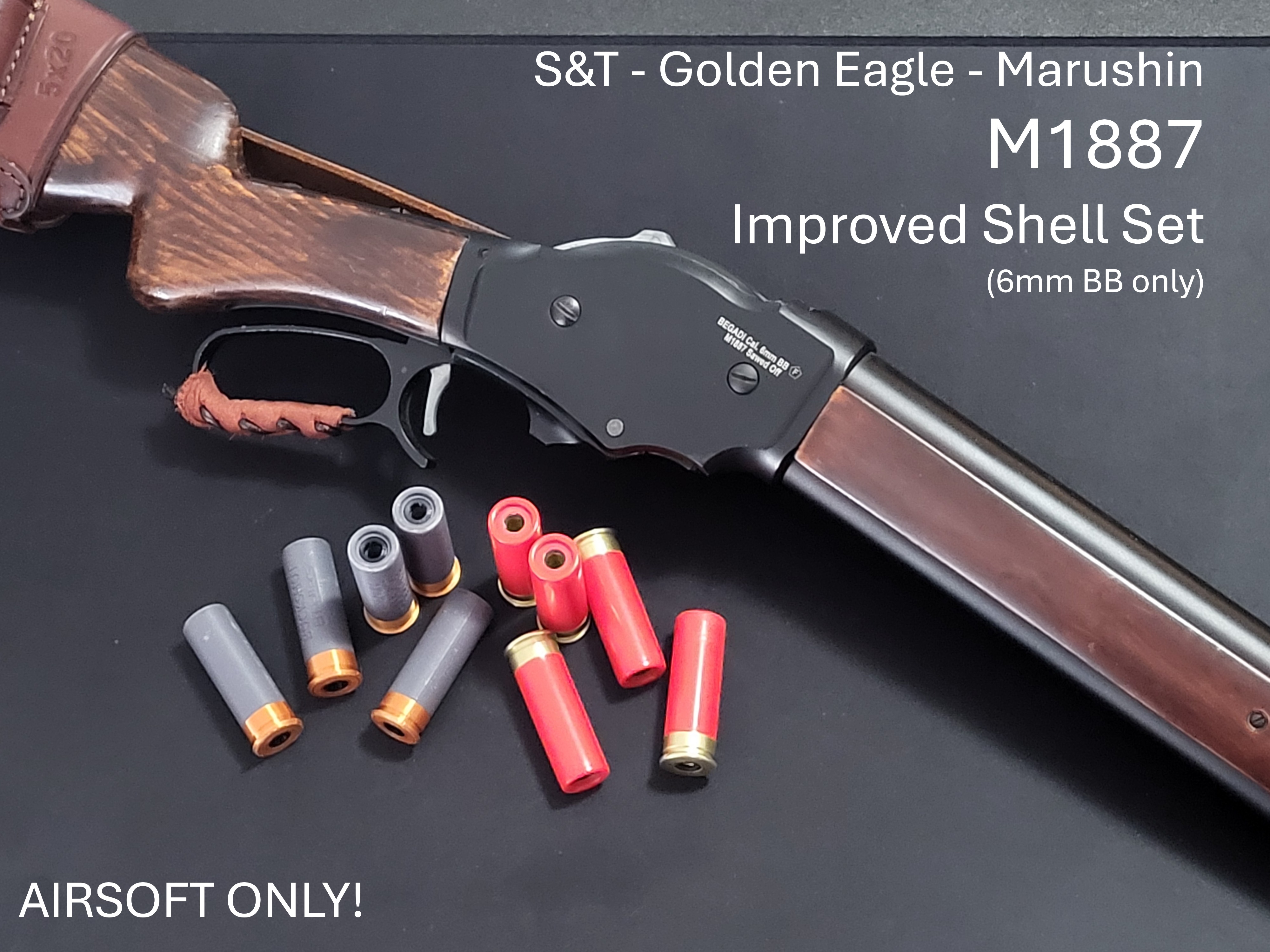 S&T/Golden Eagle/Marushin - M1887 (6mm BB) - Improved Shell Set - Airsoft - Free Download