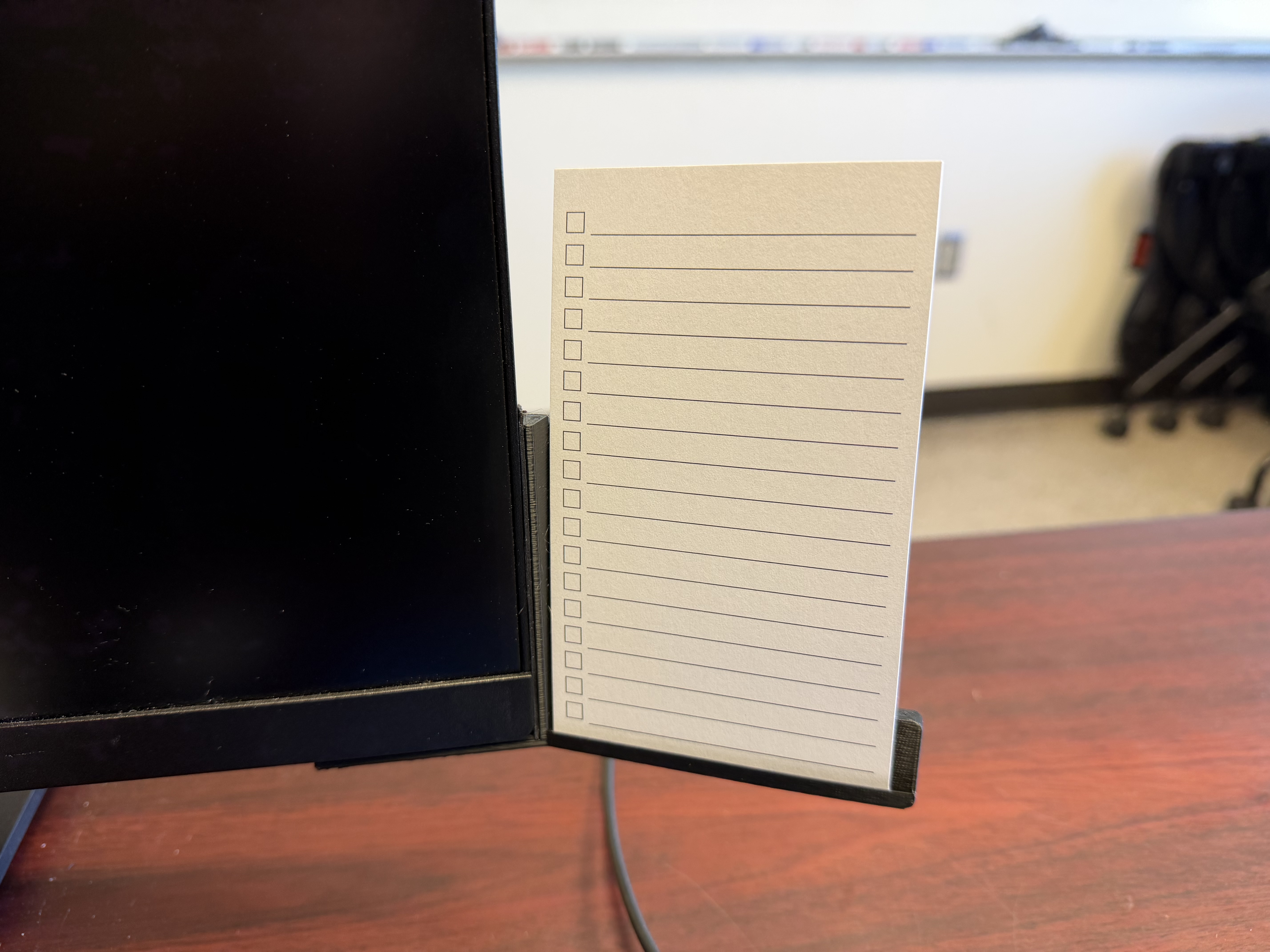 To Do Index Card Holder For Monitor